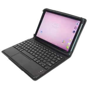 office tablet, octa core cpu aluminium alloy 10.1 inch fhd gaming tablet with keyboard for travel (us plug)