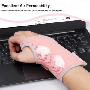 NuCamper Wrist Brace Carpal Tunnel Right Left Hand for Men Women, Night Wrist Sleep Supports Splints Arm Stabilizer with Compression Sleeve Adjustable Straps,for Tendonitis Arthritis Pain Relief