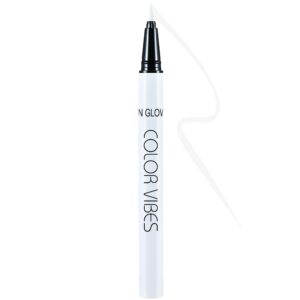 delisoul uv neon liquid eyeliner, matte colored eyeliner pen, waterproof smudge-proof pigmented eye liner, glow brightly under uv lights, colorful eye makeup for rave party music festival, neon white