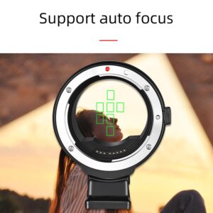 Lens Mount Adapter EF-EOS R Auto-Focus Lens Converter Control Ring for EF/EF-S Lens to Canon EOS R RP R3 R5 R50 R6 R7 R8 R10 Cameras