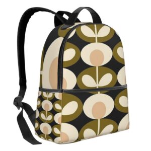 PEXISAOH Orla Kiely Design Backpacks School Bag Lightweight Student Bookbag Unisex Laptop Daypack For Travel Hiking Camping