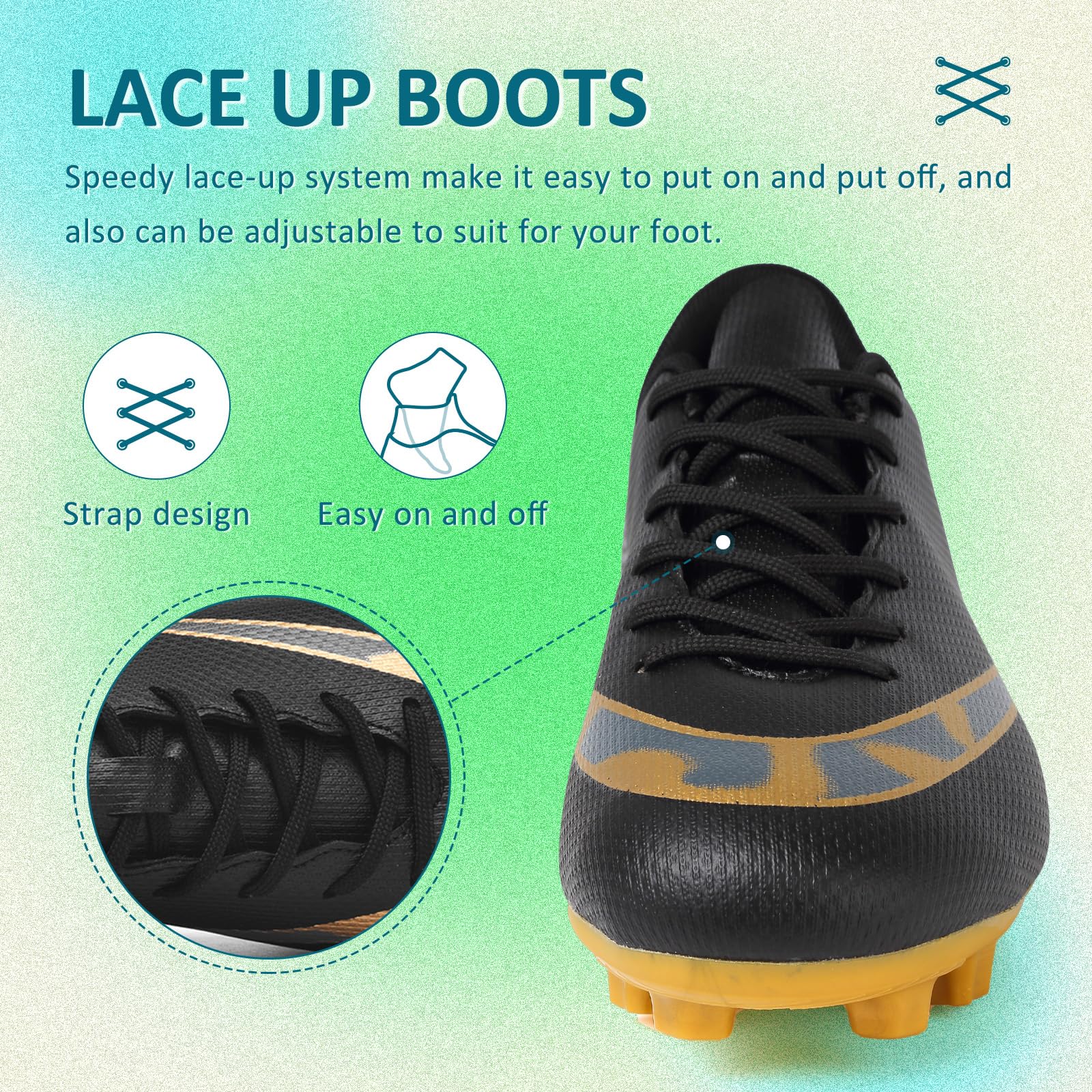 Soccer Cleats Mens Football Cleats Women Tacos de Futbol para Hombre Tacos de Futbol Zapatos de Futbol para Hombres Outdoor Turf Soccer Shoes Men Football Boots Professional Spikes Soccer Shoe AG