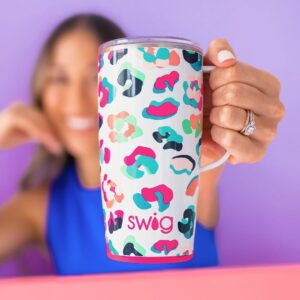 Swig Life 22oz Travel Mug | Discontinued Prints | Insulated Tumbler with Handle and Lid, Cup Holder Friendly, Dishwasher Safe, Stainless Steel, Travel Coffee Cup, Insulated Coffee Mug, Santa Baby