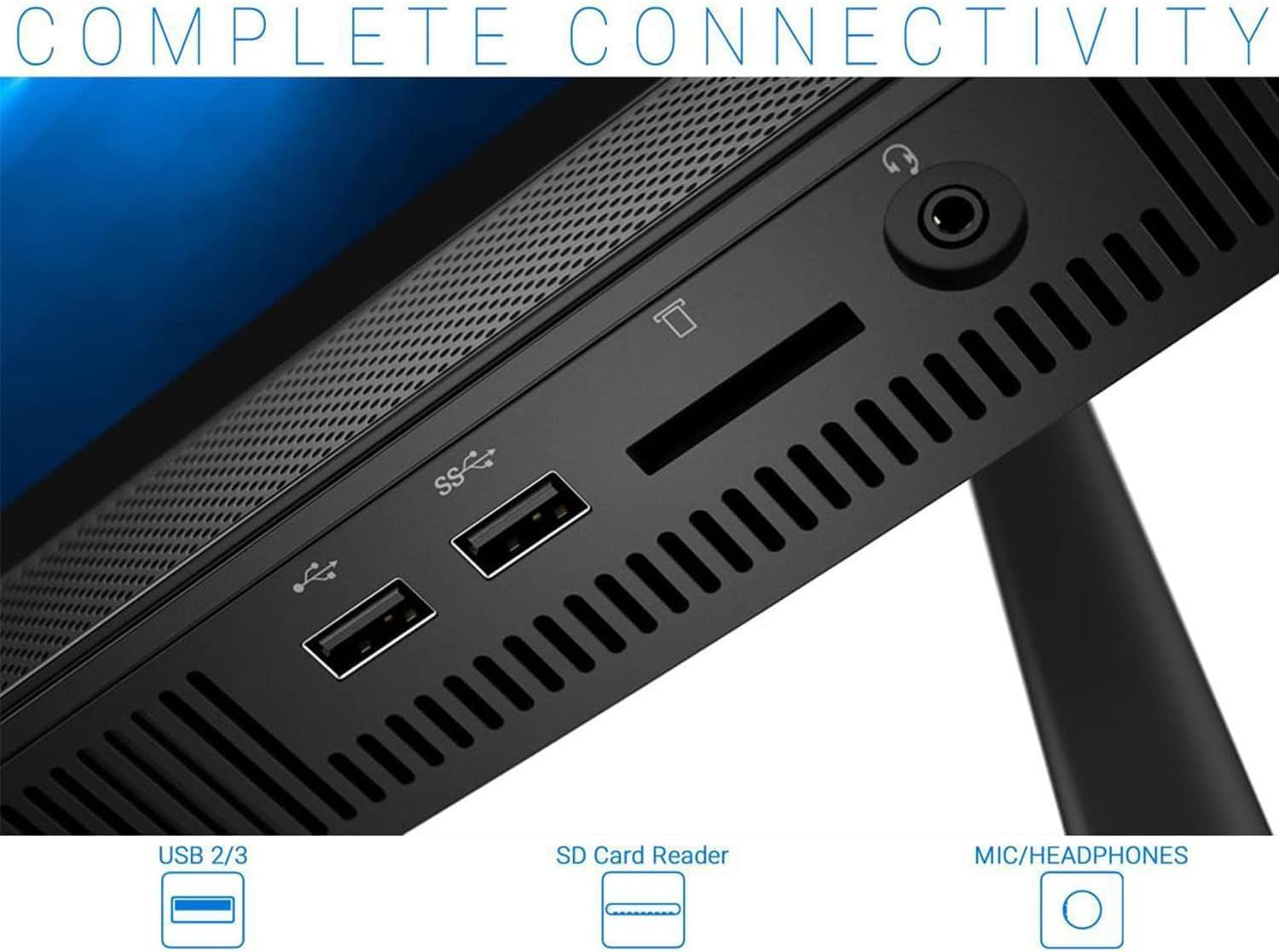 Lenovo V130 All-in-One Business Desktop, 19.5” HD+ Display AIO, 16GB RAM, 1TB PCIe SSD, Intel Dual-Core Processor, DVD-RW, Wi-Fi, Webcam, HDMI, Wired Keyboard & Mouse, Windows 11 Pro