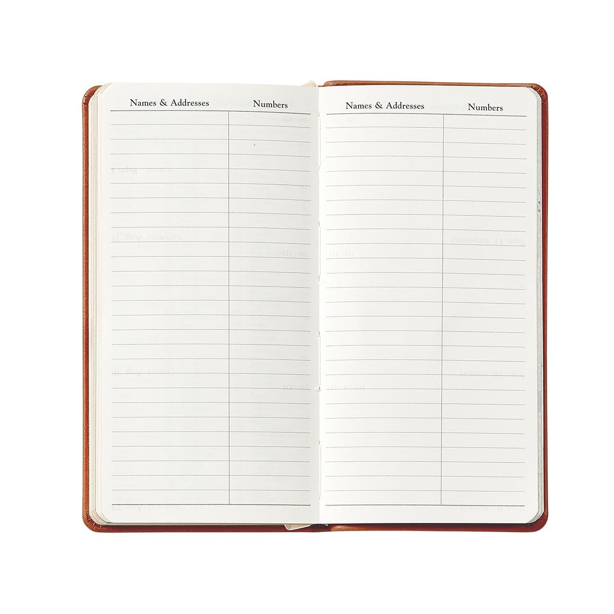 Graphic Image 2024 Pocket Datebook Planner, Week-at-a-view pages, Holidays for the United States and Canada, Genuine Leather (3.125" W x 6" H - Made in the USA)