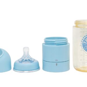 Twist N' Drop 8oz Anti-Colic Formula Mixing/Dispensing Baby Bottles BPA Free (Blue)