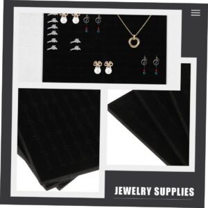 LIFKOME 2pcs Box Jewelry Sponge Pad Black Necklace Black Foam Padding Black Velvet Choker Jewelry Foam Inserts Ring Box Cushion Insert Coquette Aesthetic Room Decor Jewelry Box Cushion