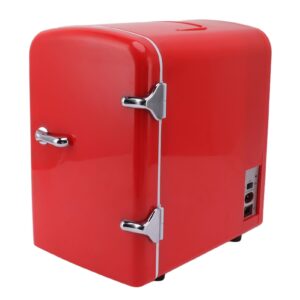 topincn portable mini fridge cooler, 4 liter capacity personal travel refrigerator for snacks lunch drinks cosmetics, desk home office dorm (us plug)