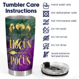 34HD Hocus Gifts for Women, Another Glorious Morning Hocus Tumbler Stainless Steel with Lid 20 oz, A Bunch of Hocus Mug, Halloween Gifts for Movie Lovers, Three Witches 3