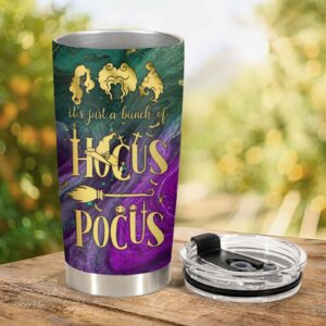 34HD Hocus Gifts for Women, Another Glorious Morning Hocus Tumbler Stainless Steel with Lid 20 oz, A Bunch of Hocus Mug, Halloween Gifts for Movie Lovers, Three Witches 3