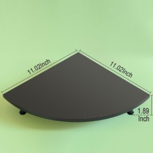 Acrylic Corner Riser Tray for Bathroom Counter, Bathroom Kitchen Corner Tray Display Stand, Black