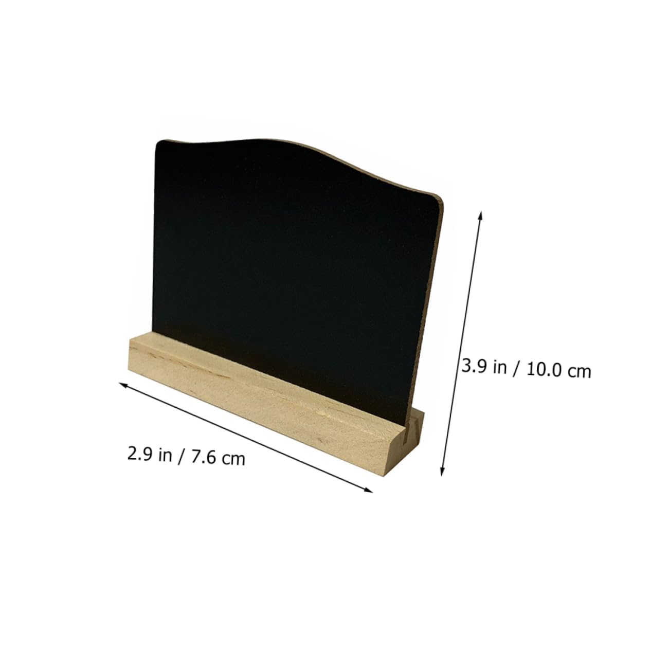 STOBOK 6pcs Message Board Decoration Place Board Signs Small Chalkboard with Stand Small Chalkboard Easel Blackboards Message Board Signs Food Chalkboard Signs Desktop Wooden Menu