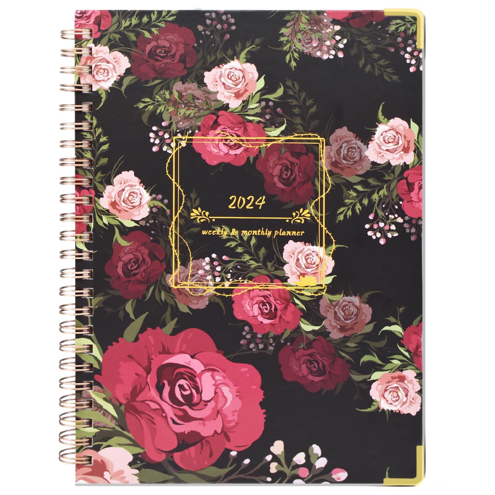 Planner 2024-2024 Planner Weekly and Monthly from Jan.2024 - Dec.2024 Week to View, Day Calendar Planner School Agenda Planner 8" x 10" for Work Office Student