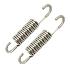 souldershop 3-5/8 inch stainless steel replacement recliner chair mechanism furniture tension springs long neck style 2.5mm wire thickness [3.33'' inside hook to hook] (pack of 2)
