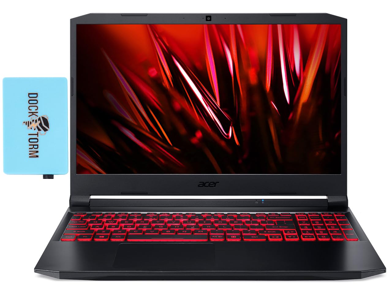 acer Nitro 5 Gaming Laptop 15.6" FHD 144Hz IPS (Intel i7-11800H 8-Core, 16GB RAM, 2TB PCIe SSD, GeForce RTX 3050 Ti 4GB, Backlit KYB, WiFi 6, Win 11 Pro) with Dockztorm Dock