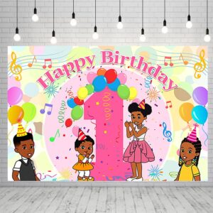 black gracies corner backdrop for party supplies 5x3ft colorful 1st birthday banner baby shower photo background for kids party decorations gracies corner photography backdrop