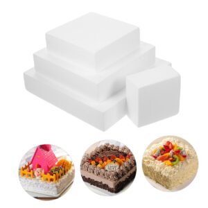 RORPOIR Foam Cake Model 4pcs Foam Cake Mold White Party Supplies To Rotate Wedding Cake Model