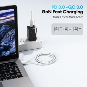AnHome 35W USB C Dual Ports Fast Wall Charger Block, Type C Fast Charger Brick Compatible with MacBook Air/Notebook/iPhone 11/12/13/14/15 Pro Max, iPad, Tablets and More