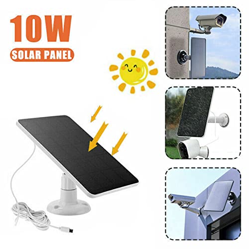 Solar Panel, Solar Panel Charger ABS Monocrystalline Silicon 10W Wide Compatibility Easy Installation for Fan