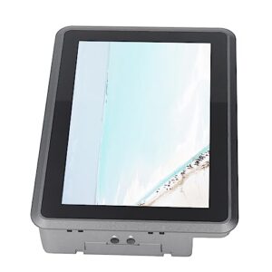 rugged touchscreen tablet, dustproof 100‑240v sensitive quiet accurate touch industrial tablet pc efficient heat dissipation for electronic education (us plug)