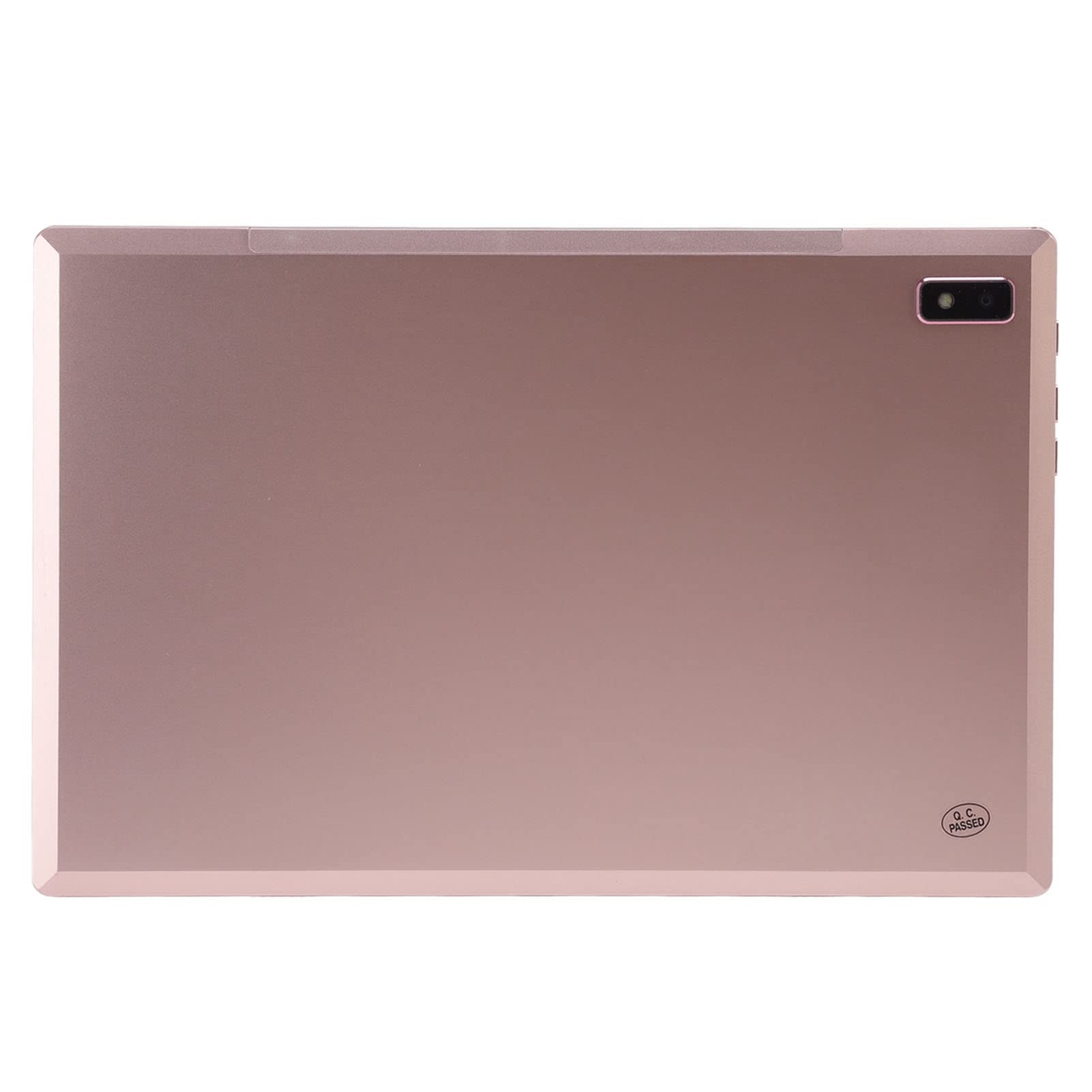 Touch Screen Tablet, IPS Screen Intelligent Tablet Aluminum Alloy Rose Gold for Study (US Plug)