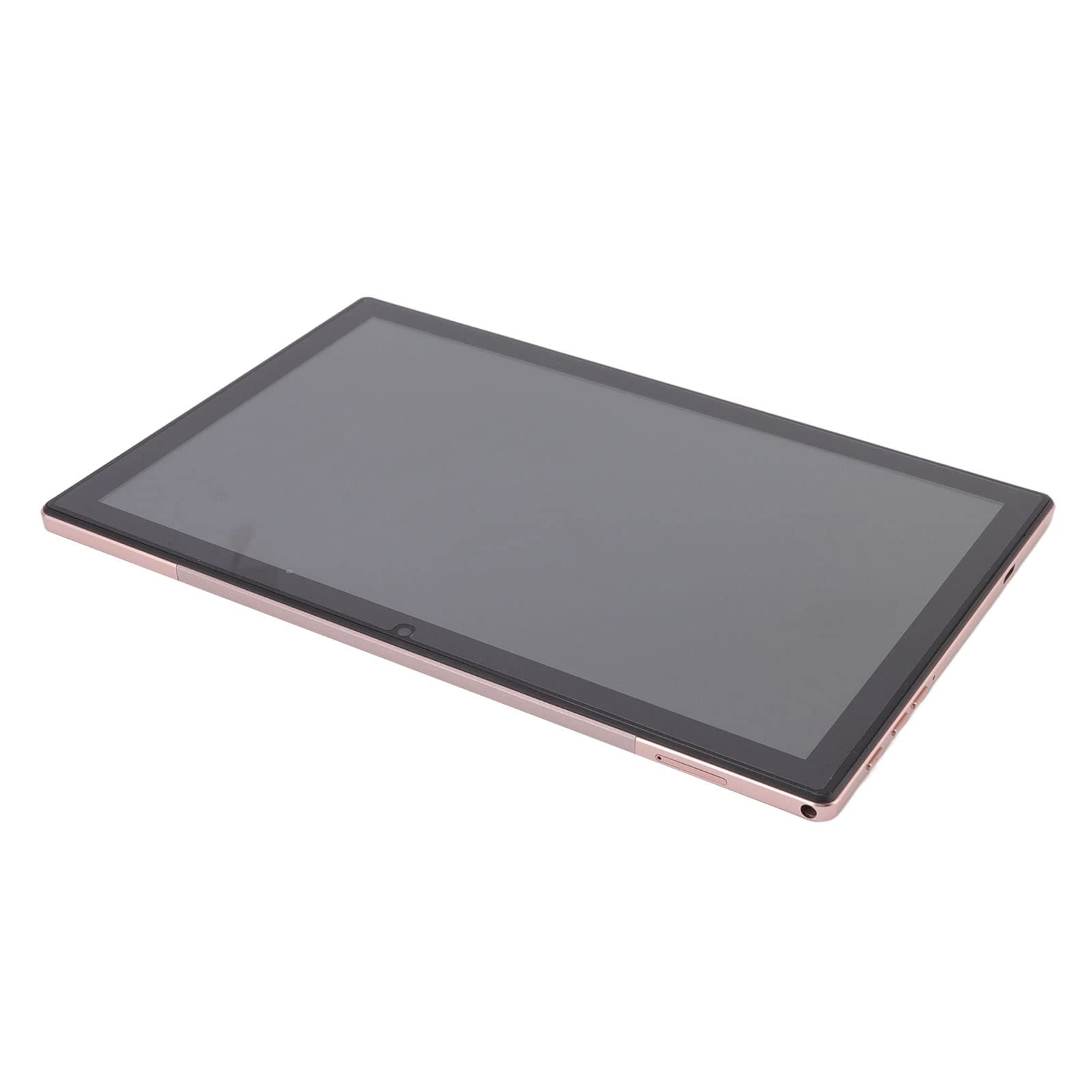 Touch Screen Tablet, IPS Screen Intelligent Tablet Aluminum Alloy Rose Gold for Study (US Plug)