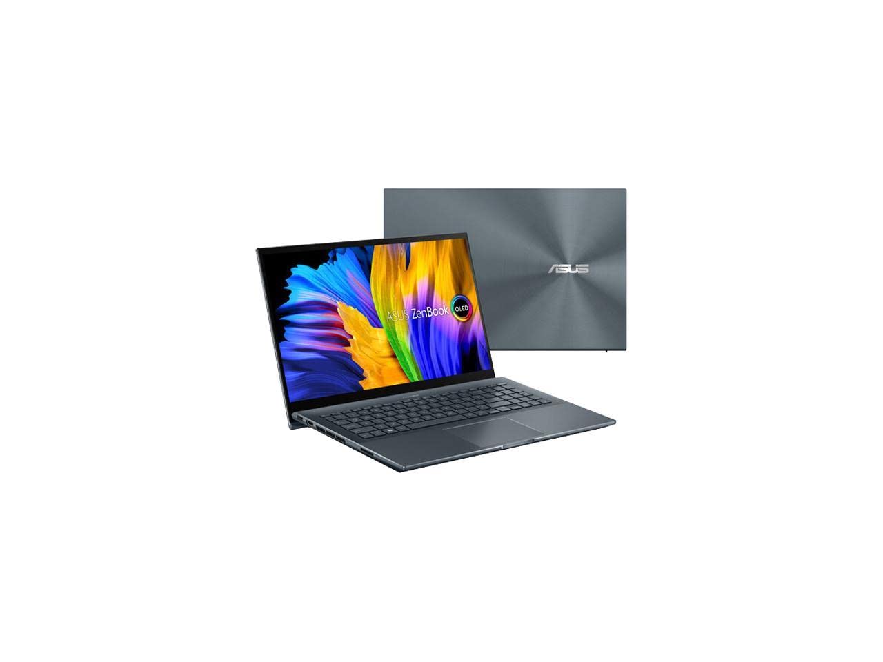 ASUS 2023 Zenbook Pro 15 OLED FHD Touchscreen PC 8-Core AMD Ryzen 9 5900HX NVIDIA GeForce RTX 3050 Ti 4GB GDDR6 16GB DDR4 1TB NVMe SSD WiFi AC USB-C HDMI2.0 Backlit Keyboard Windows 11 Pro w/RE USB