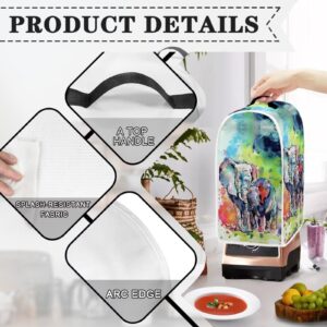 Eheartsgir Elephant Pattern Blender Cover Dust Covers for Kitchen Food Processor Stand Mixer Case Soy Milk Maker Cover for Kitchen Home Decor