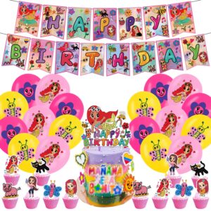 cute party supplies party decor singer star birthday decorations room decor… (cartoon-karo party)