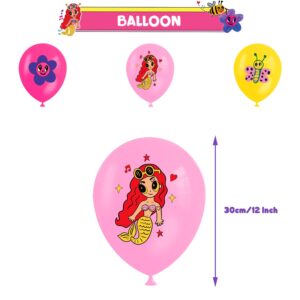 Cute Party Supplies Party Decor Singer Star Birthday Decorations Room Decor… (cartoon-karo party)