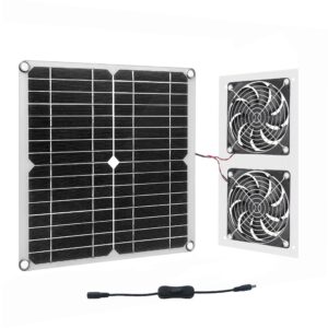 20w 18v solar panel fans, solar powered exhaust fans for greenhouse, chicken coop, shed, dog house,outside roof vent, camping