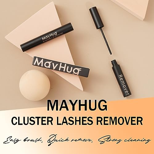 Mayhug Lash Remover 5ML DIY Eyelash Extension Remover Cluster Lash Glue Remover, Eyelash Glue Remover for False Lashes Adhesive Remover Gentle Cluster Lash Remover Oil