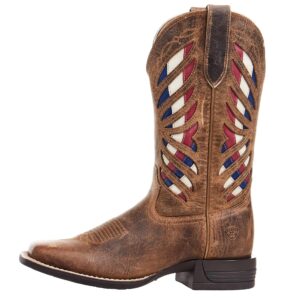 ariat women's longview western boot - burlap, 8.5 medium