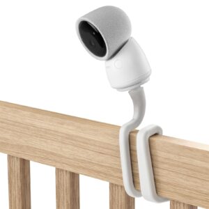 Koroao Flexible Twist Mount for Arenti Baby Monitor，No Tools or Wall Damage Required (White)