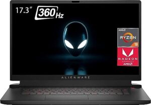 alienware m17 gaming laptop 2023 newest, 17.3" 360hz display, amd radeon rx 6850m xt (beat rtx 3080 ti), amd ryzen 9 6900hx processor, 32gb ddr5 ram, 1tb ssd, rgb backlit keyboard, windows 11 home