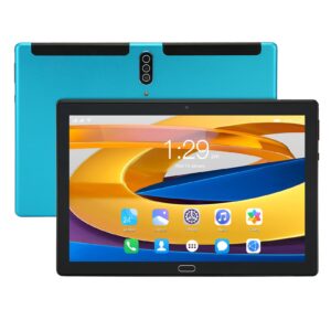 Zopsc S23 10.1in Tablet for Android 10-5GWIFI Graphics Tablets 6+128G 5MP+8MP MT6735 6000mAh 4G Communication Network Support, Gravity Sensor GPS Glonass Support. 100‑240V (Blue)