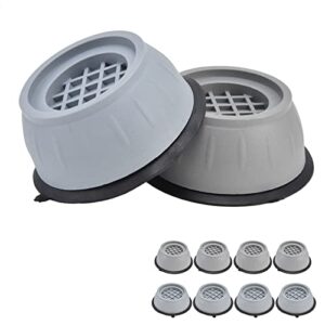 4pcs washing machine pad set - shockproof noise cancelling washer foot cushion for refrigerator dryer - prevent slip, raise, and support - essential washing machine accessories(diameter 9cm)
