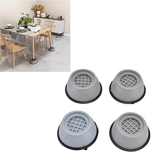 4pcs Washing Machine Pad Set - Shockproof Noise Cancelling Washer Foot Cushion for Refrigerator Dryer - Prevent Slip, Raise, and Support - Essential Washing Machine Accessories(Diameter 9CM)