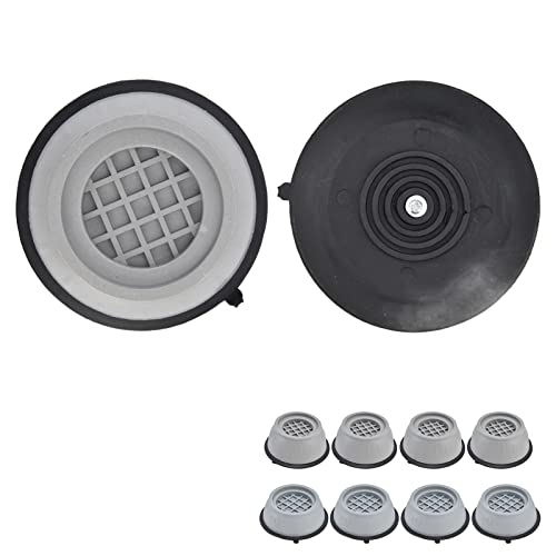 4pcs Washing Machine Pad Set - Shockproof Noise Cancelling Washer Foot Cushion for Refrigerator Dryer - Prevent Slip, Raise, and Support - Essential Washing Machine Accessories(Diameter 9CM)