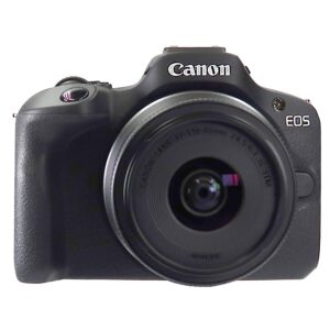 canon eos r100 rf-s18-45mm f4.5-6.3 is stm lens kit, mirrorless camera, rf mount kit (renewed)
