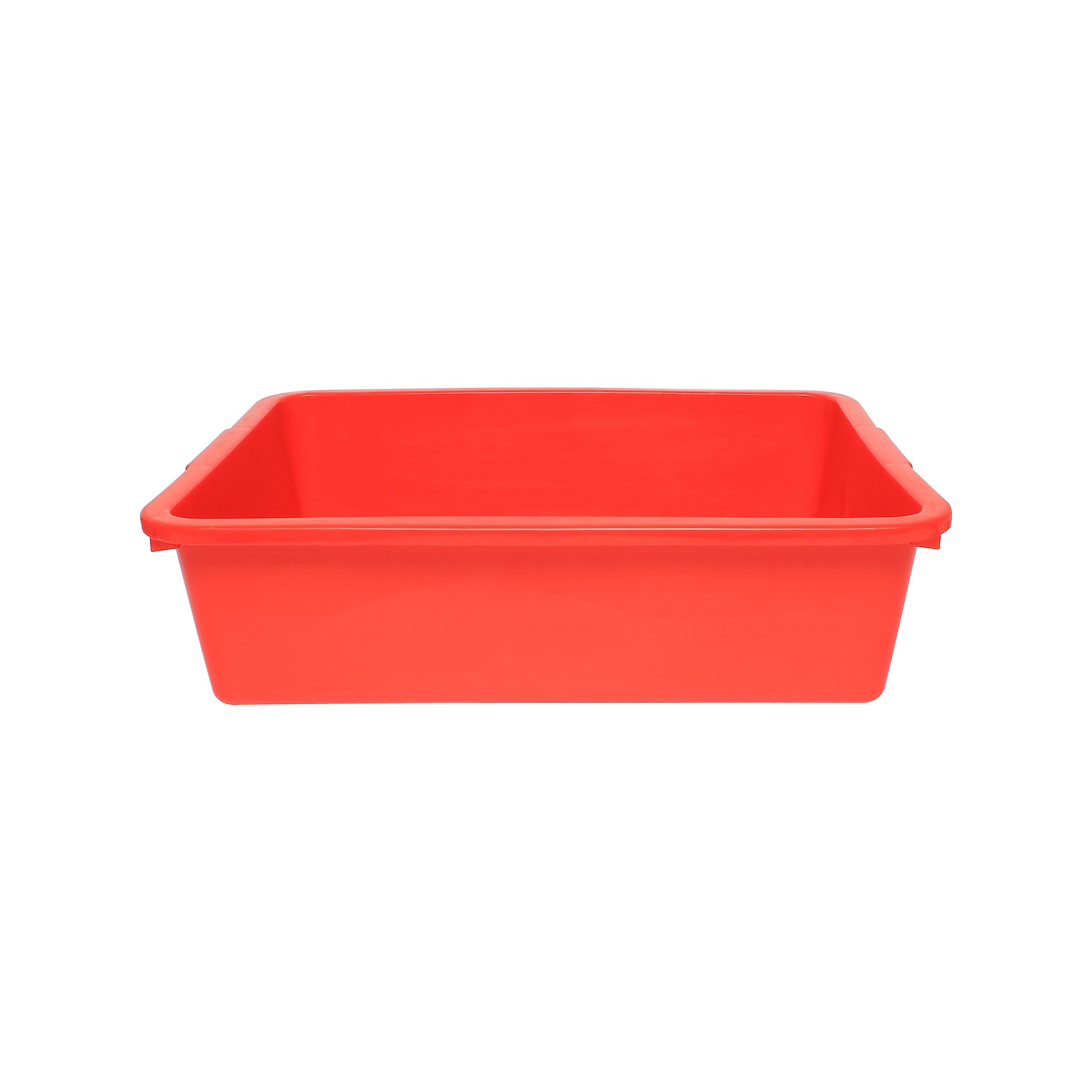 TrueCraftware 19-1/2" x 15-1/2" x 5-3/8" Utility Kitchen Bus Box/Tub/Bin with Outer Lips- Heavy Duty Plastic Restaurant Tub/Dish Washing Basin Tub for Kitchen Home Restaurants