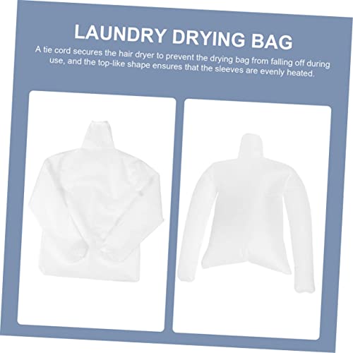 Yardwe 1 Set Dry Clothes Bag Laundry Drying Bag Clothing Dryers Winter Clothes Dryer Garment Drying Bag Trousers Dryer Bags Pants Drying Pouches Air Dry Polyester Travel White Supplies