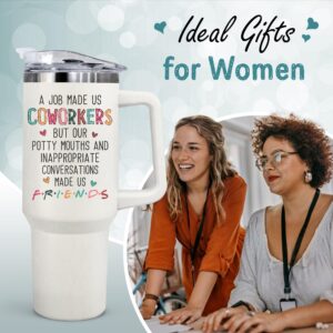 Coworker Gifts for Women - Coworker Birthday Gifts for Women, Thank You Gifts for Coworker, Appreciation Gifts for Coworkers Women, Coworker Christmas Gifts, Employee Gift - 40Oz Tumbler with Handle