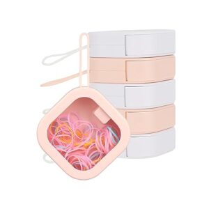 6pcs hair tie organizer,small portable hair tie holder organizer can be stackable or hung on the wall,best for hair accessories organizer or small hair accessory storage organizer on desktop