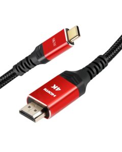 skw usb c to hdmi cable 4k 3.3ft, usbc adapter for monitor, connector chromebook, usb-c cord mac macbook pro 2022 surface 8 vivobook flip 14 aspire 5 and more