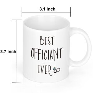 Cabtnca Officiant Gift, Wedding Officiant Gift, Best Officiant Ever, Wedding Officiant Coffee Mug, Officiant Cup, Thank You Gifts for Wedding Officiant, 11Oz