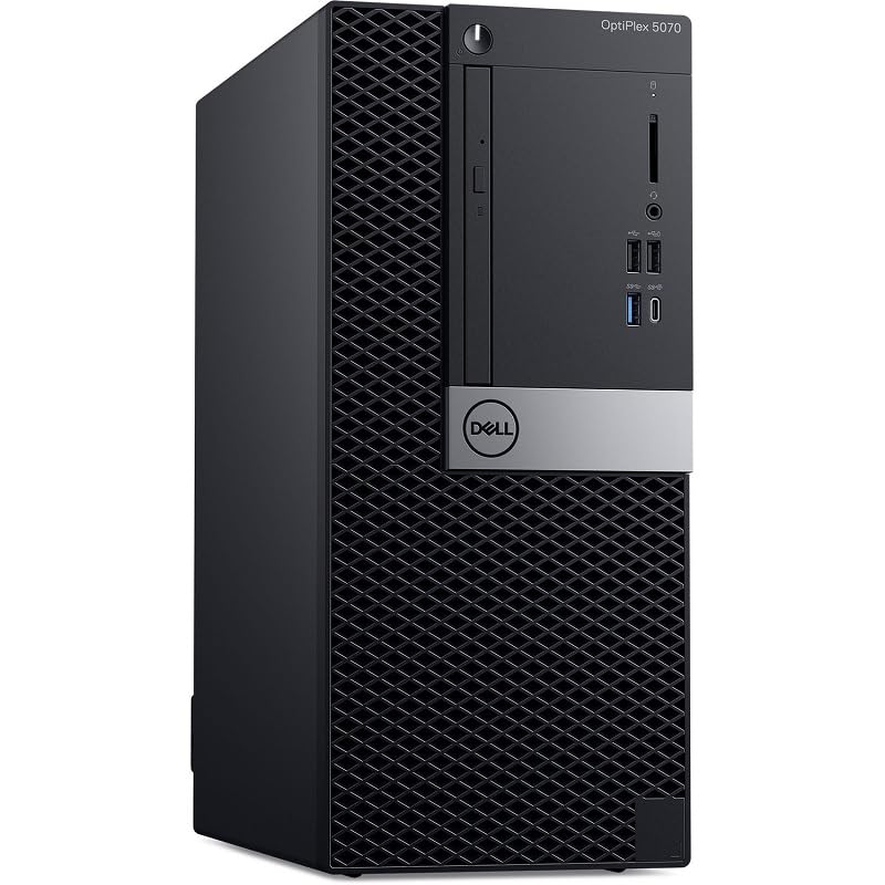 Dell OptiPlex 5070 Tower Intel Core i7-9700 4.7GHz Turbo 16GB RAM 1TB NVMe Win 11 Pro (Renewed)