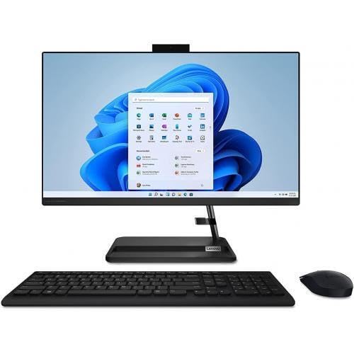 Lenovo 2023 IdeaCenter 23.8" FHD IPS Touch AIO Desktop AMD 4-Core Ryzen 3 7330U Radeon Graphics 16GB RAM DDR4 256GB SSD WiFi AX Bluetooth HDMI Webcam RJ-45 Wireless Mouse&KB Windows 10 Pro w/RE USB