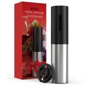 Electric Wine Bottle Opener Rechargeable, Assark Cordless Automotic Electric Corkscrew Wine Opener with Foil Cutter,Wine Pourer and Vacumm,One-click Button Reusable Wine Opener, For Festival Party