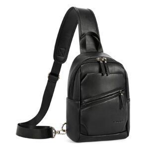westbronco sling bags for women leather crossbody chest bags trendy with adjustable strap